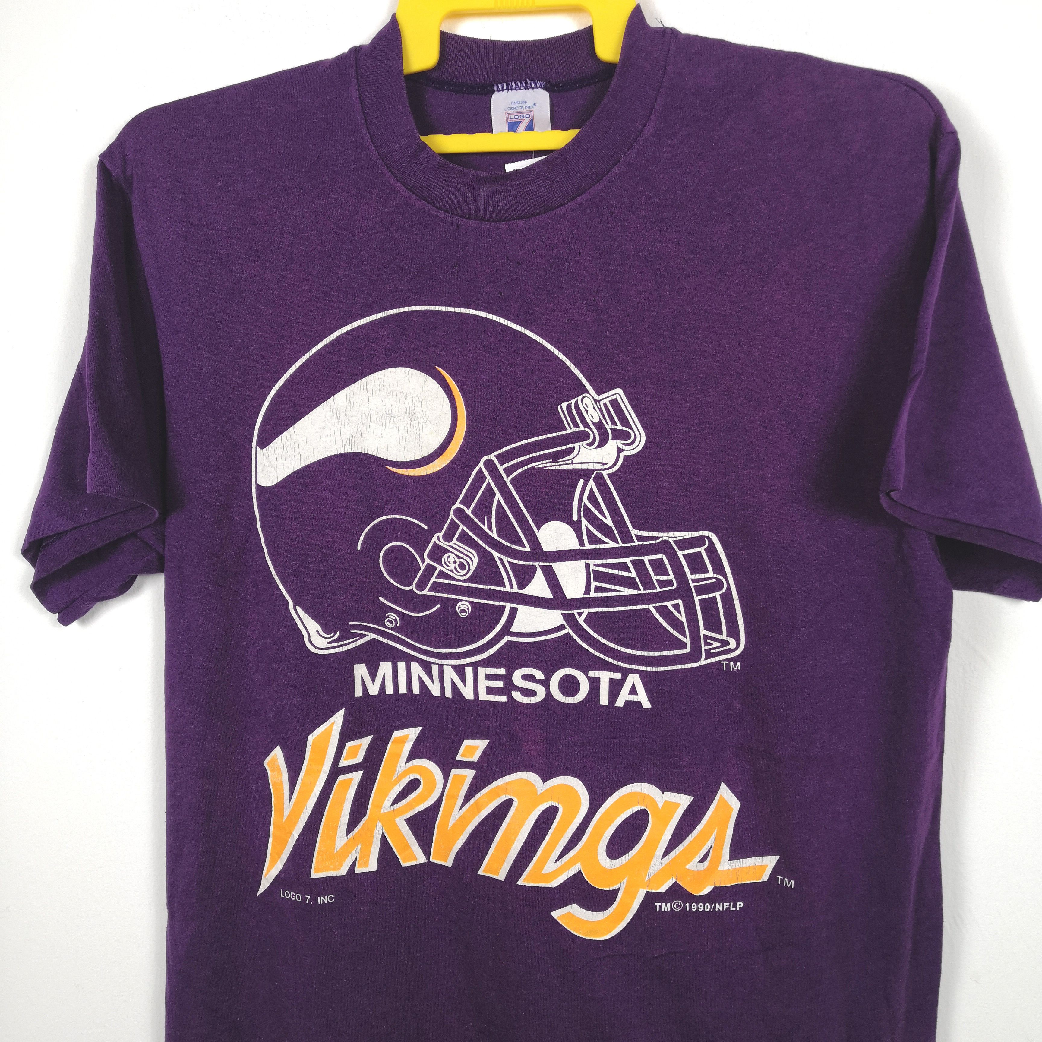 Logo 7 Vintage Minnesota Vikings T Shirt NFLP Sportswear Tees Size US M / EU 48-50 / 2 - 2 Thumbnail
