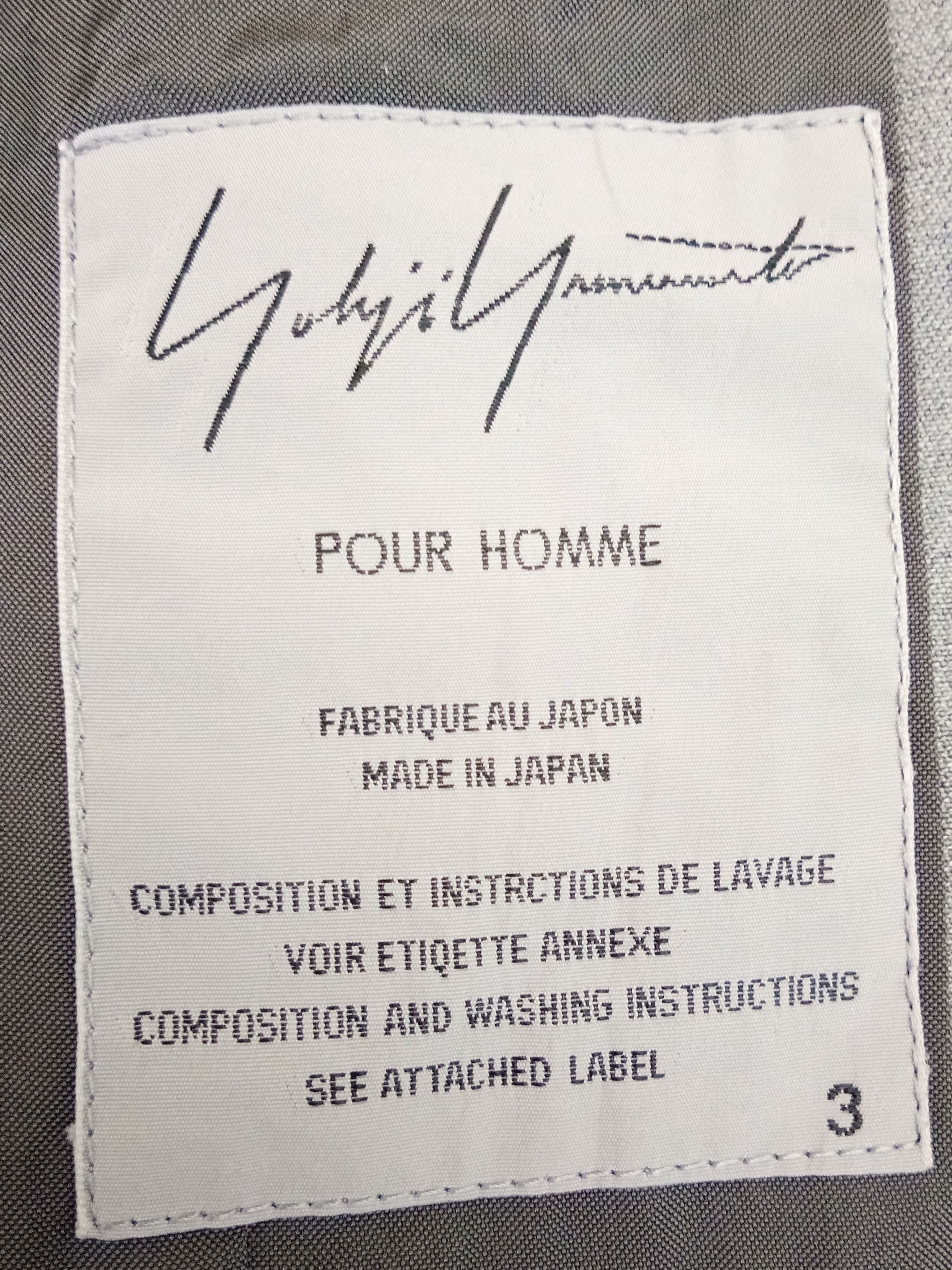 Yohji Yamamoto Yohji Yamamoto Pour Homme blazer sport jacket sz 3 Size 40L - 9 Thumbnail