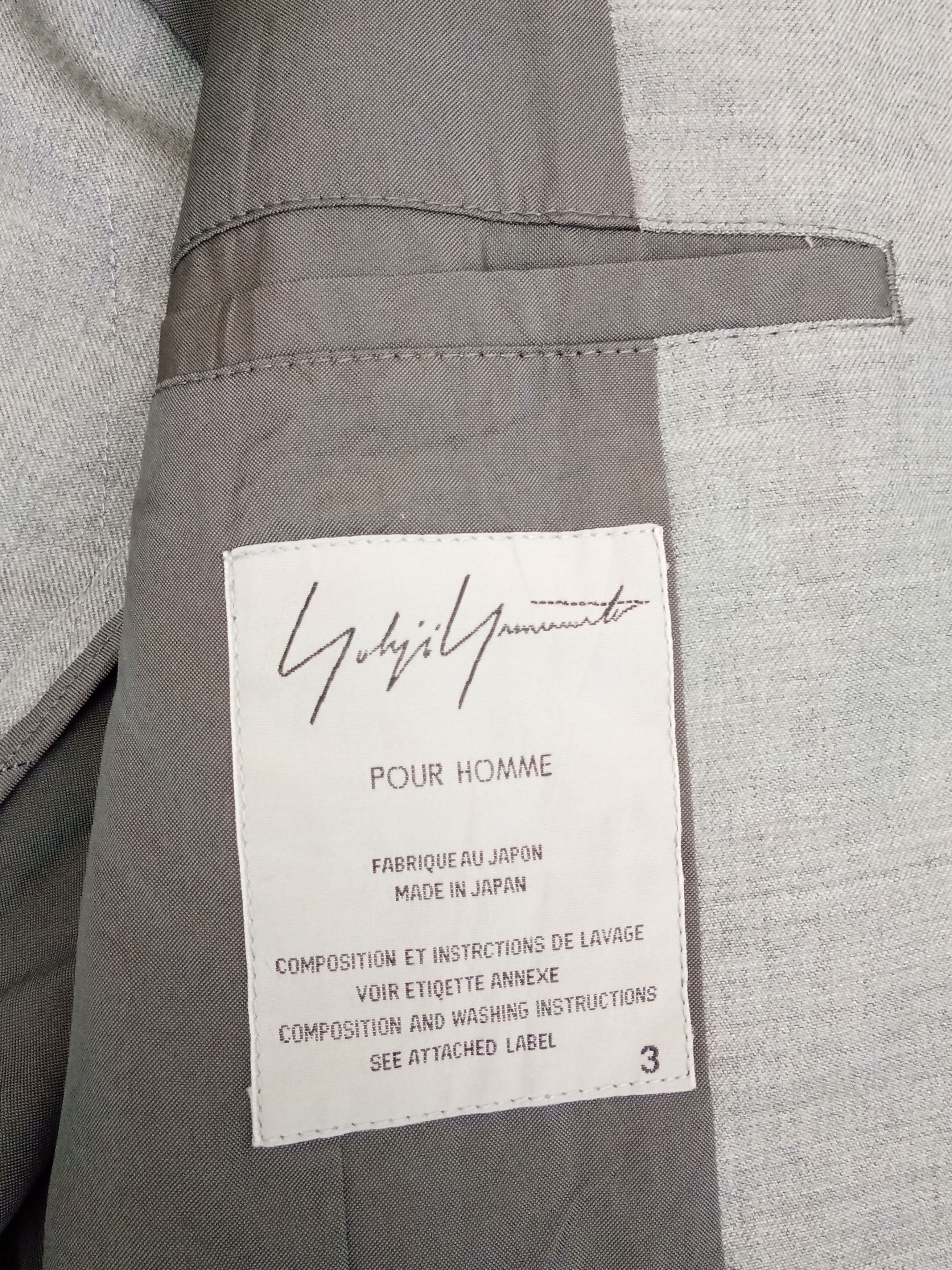 Yohji Yamamoto Yohji Yamamoto Pour Homme blazer sport jacket sz 3 Size 40L - 5 Thumbnail