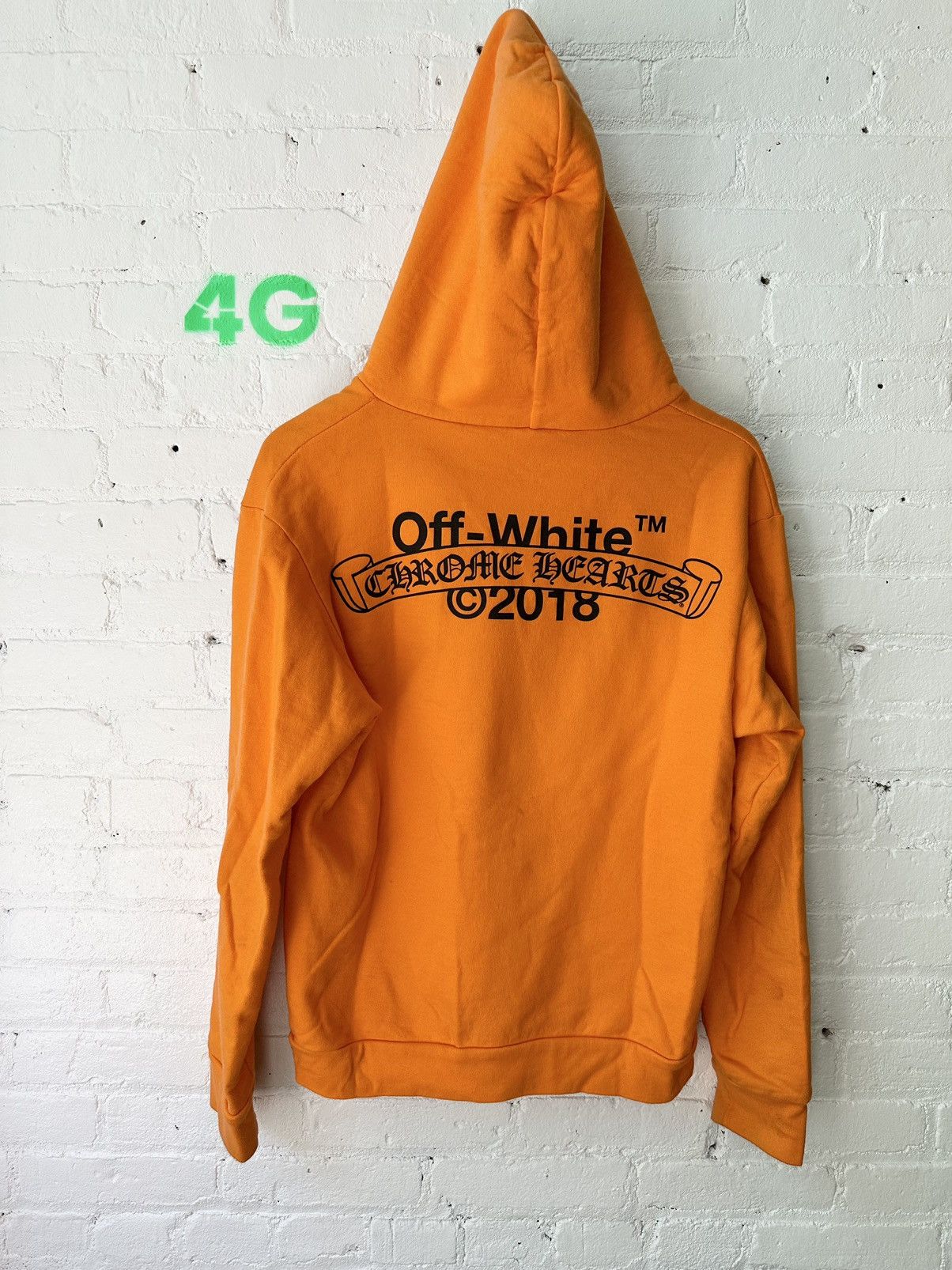 Chrome Hearts × Off-White Chrome Hearts Virgil Off White Orange Limited Hoodie Size US M / EU 48-50 / 2 - 6 Thumbnail