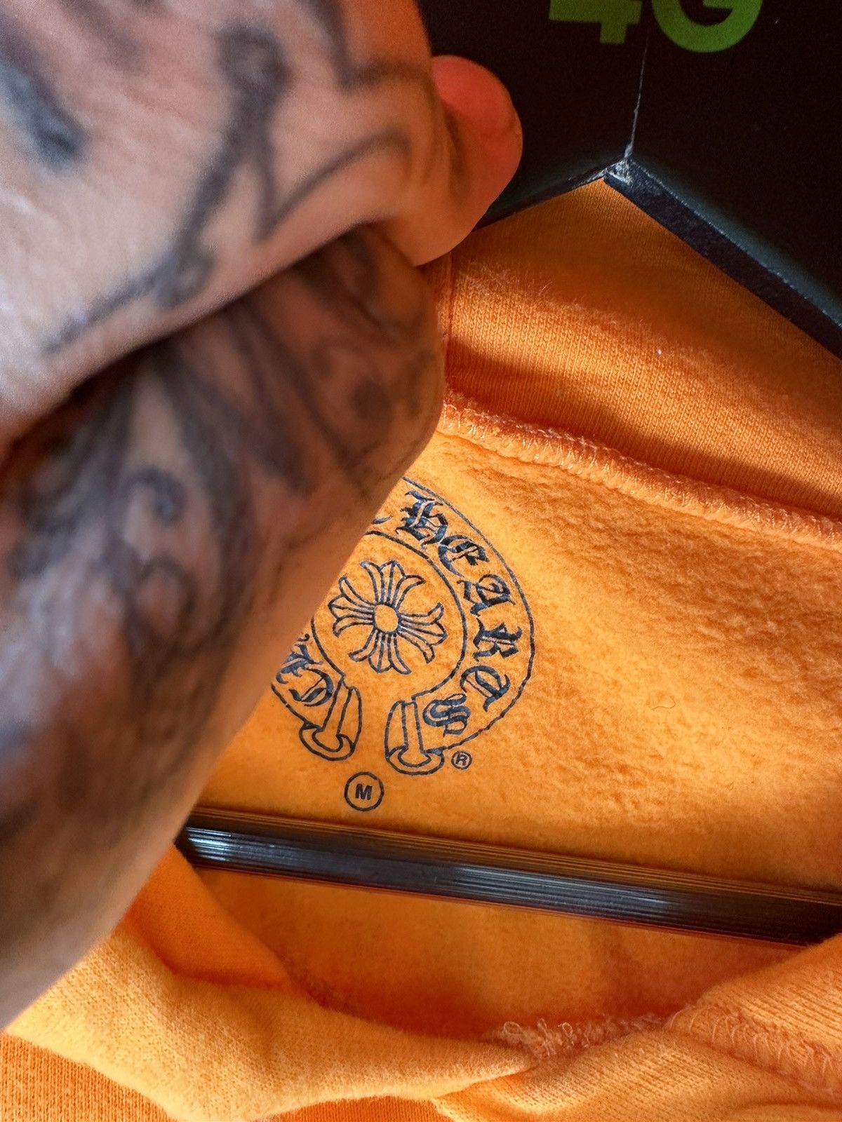 Chrome Hearts × Off-White Chrome Hearts Virgil Off White Orange Limited Hoodie Size US M / EU 48-50 / 2 - 3 Thumbnail