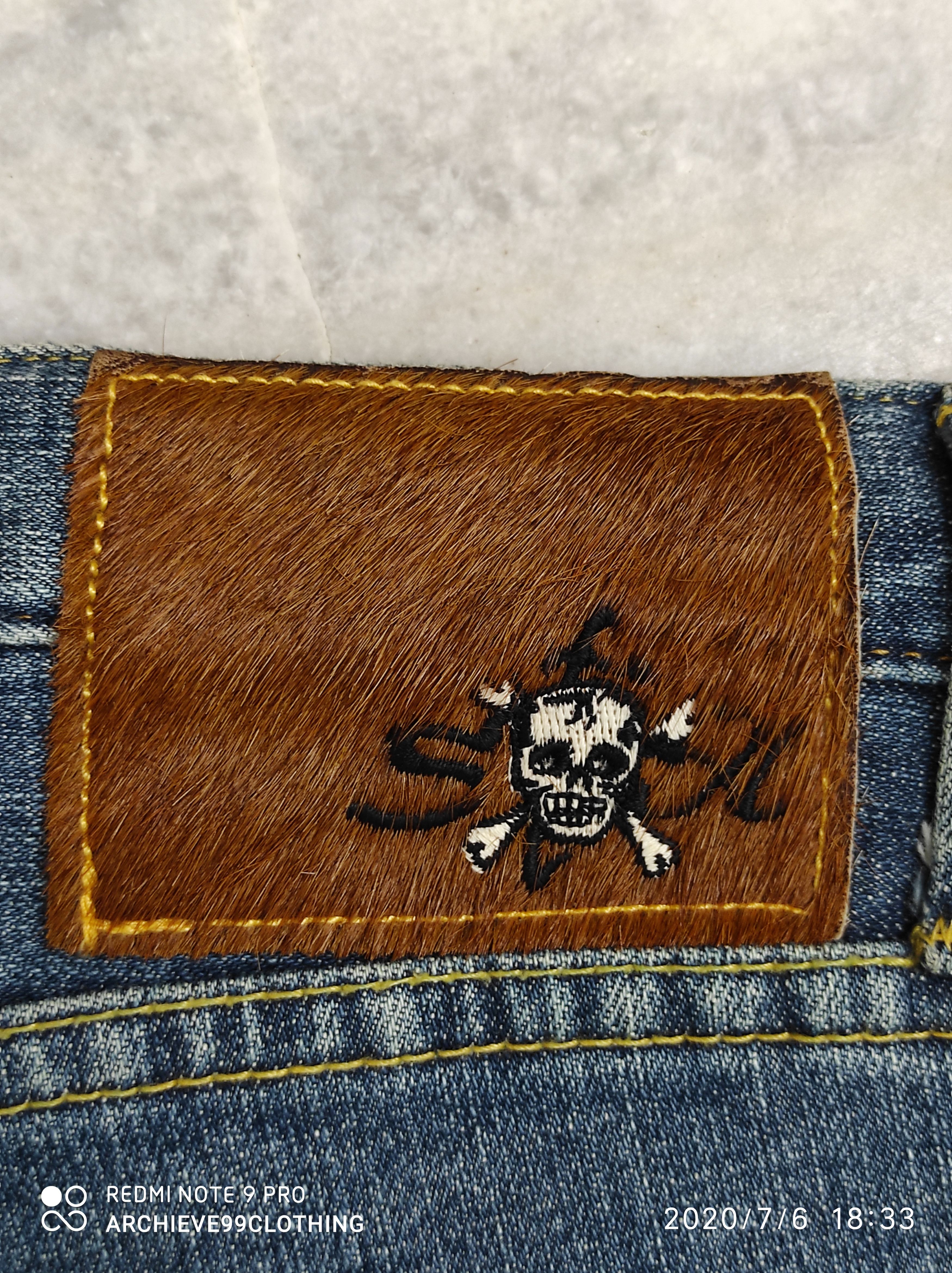 Alchemist Alchemist By Fab Four Skull Leather patch jeans Size US 31 - 3 Thumbnail