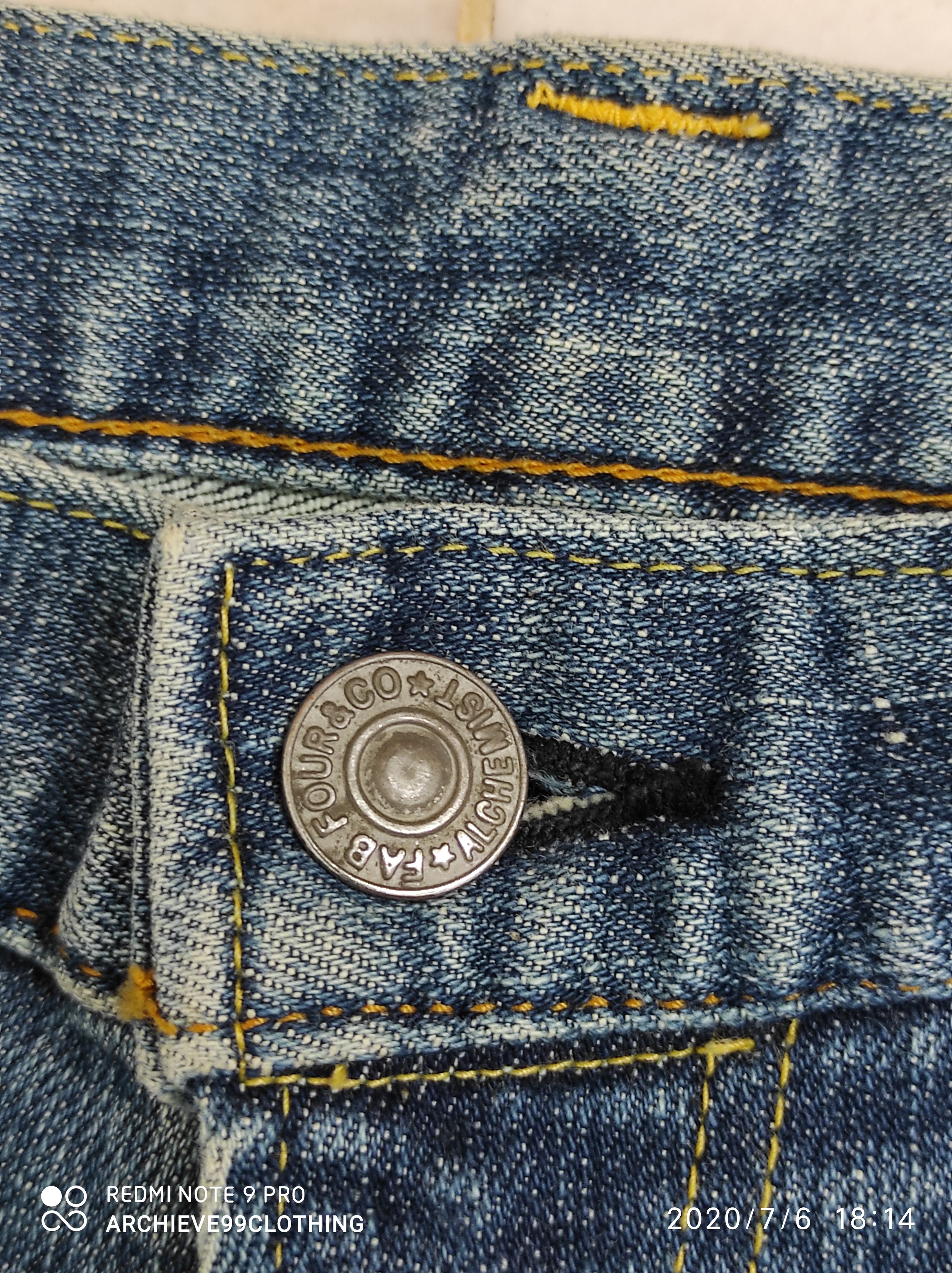 Alchemist Alchemist By Fab Four Skull Leather patch jeans Size US 31 - 6 Thumbnail