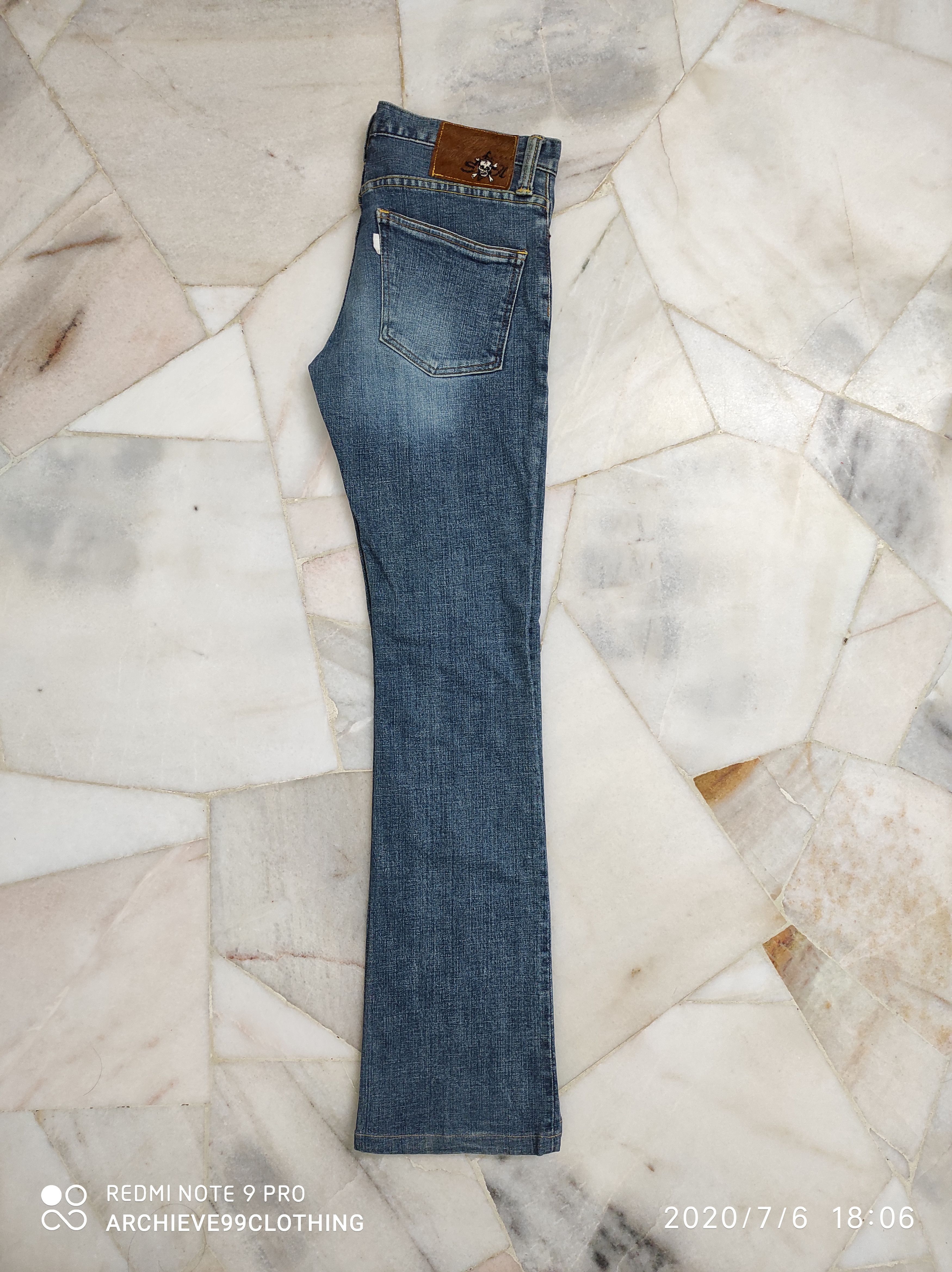 Alchemist Alchemist By Fab Four Skull Leather patch jeans Size US 31 - 12 Thumbnail
