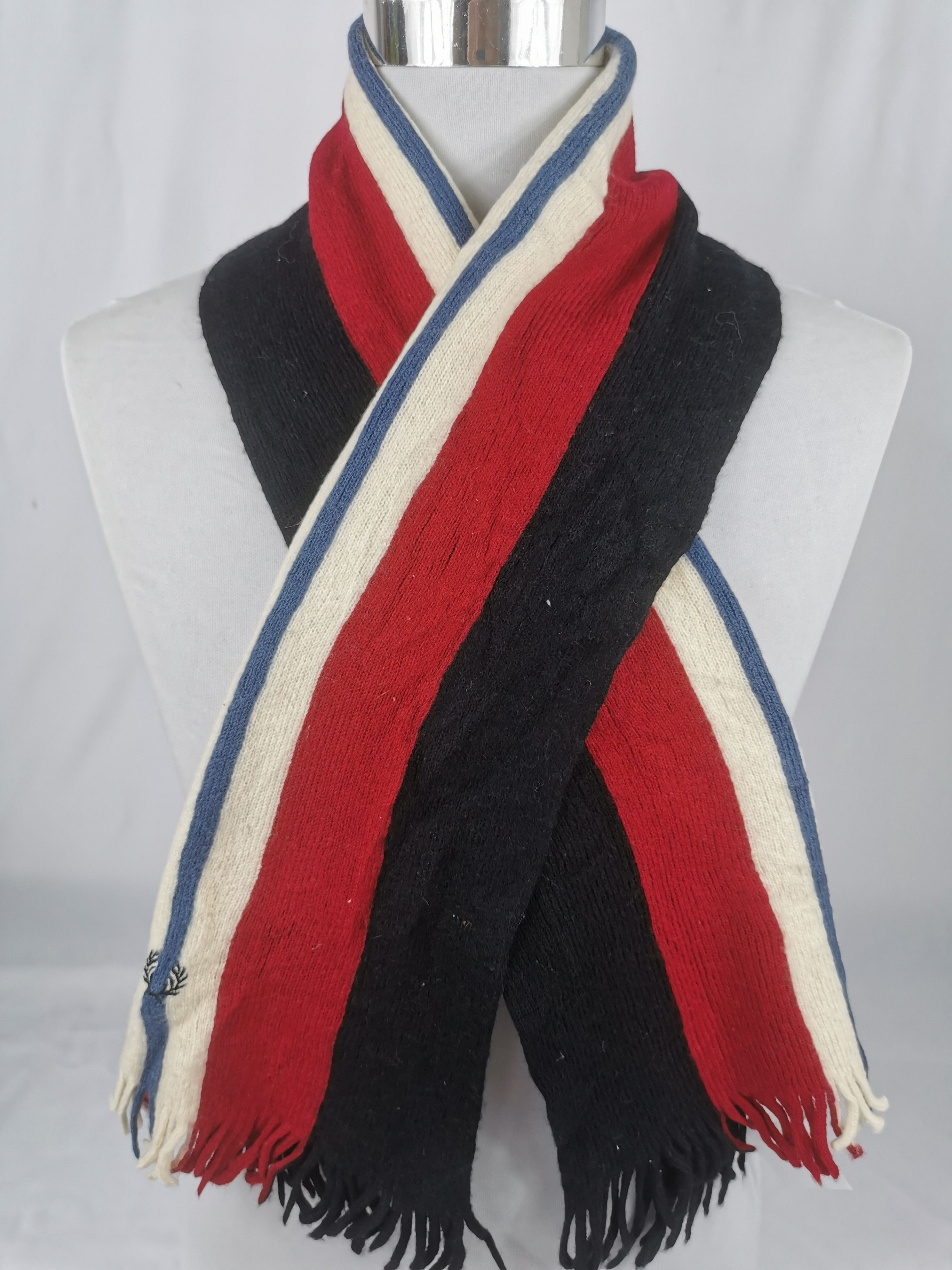 Fred Perry × Vintage Fred Perry scarf muffler lambswool Size ONE SIZE - 1 Thumbnail