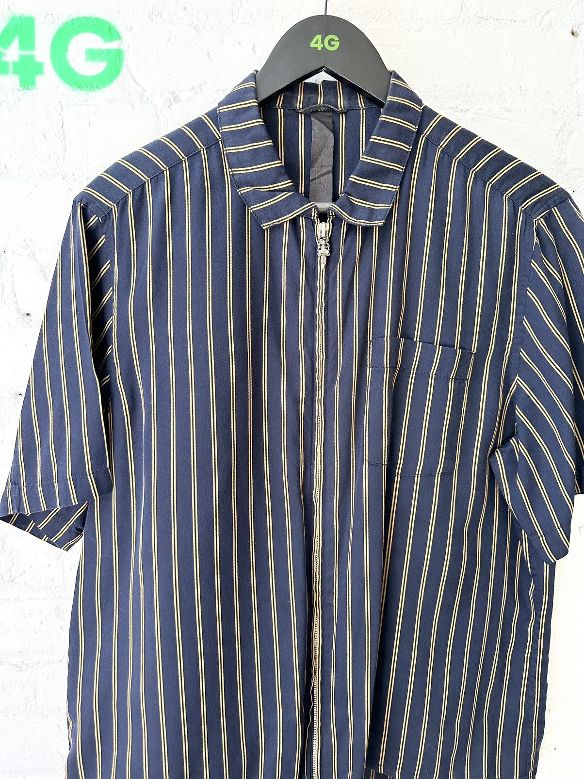 Chrome Hearts Chrome Hearts SILK Zip Up Summer Shirt 4Gseller Size US L / EU 52-54 / 3 - 1 Thumbnail