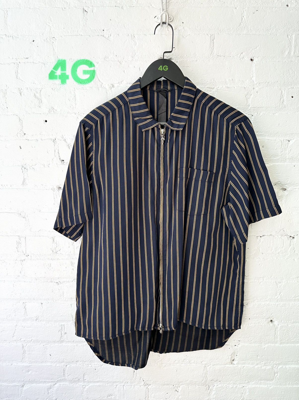 Chrome Hearts Chrome Hearts SILK Zip Up Summer Shirt 4Gseller Size US L / EU 52-54 / 3 - 3 Thumbnail
