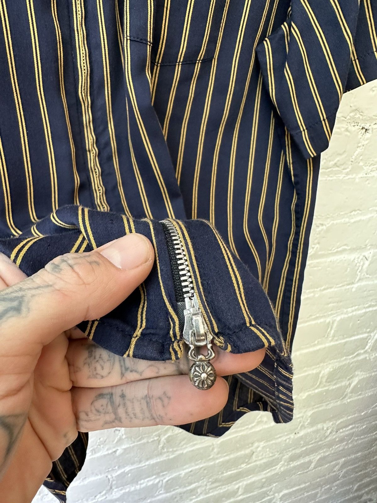 Chrome Hearts Chrome Hearts SILK Zip Up Summer Shirt 4Gseller Size US L / EU 52-54 / 3 - 7 Thumbnail
