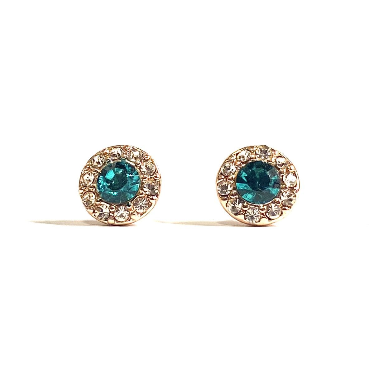 image of Givenchy Green Rose Gold Earrings, Men's