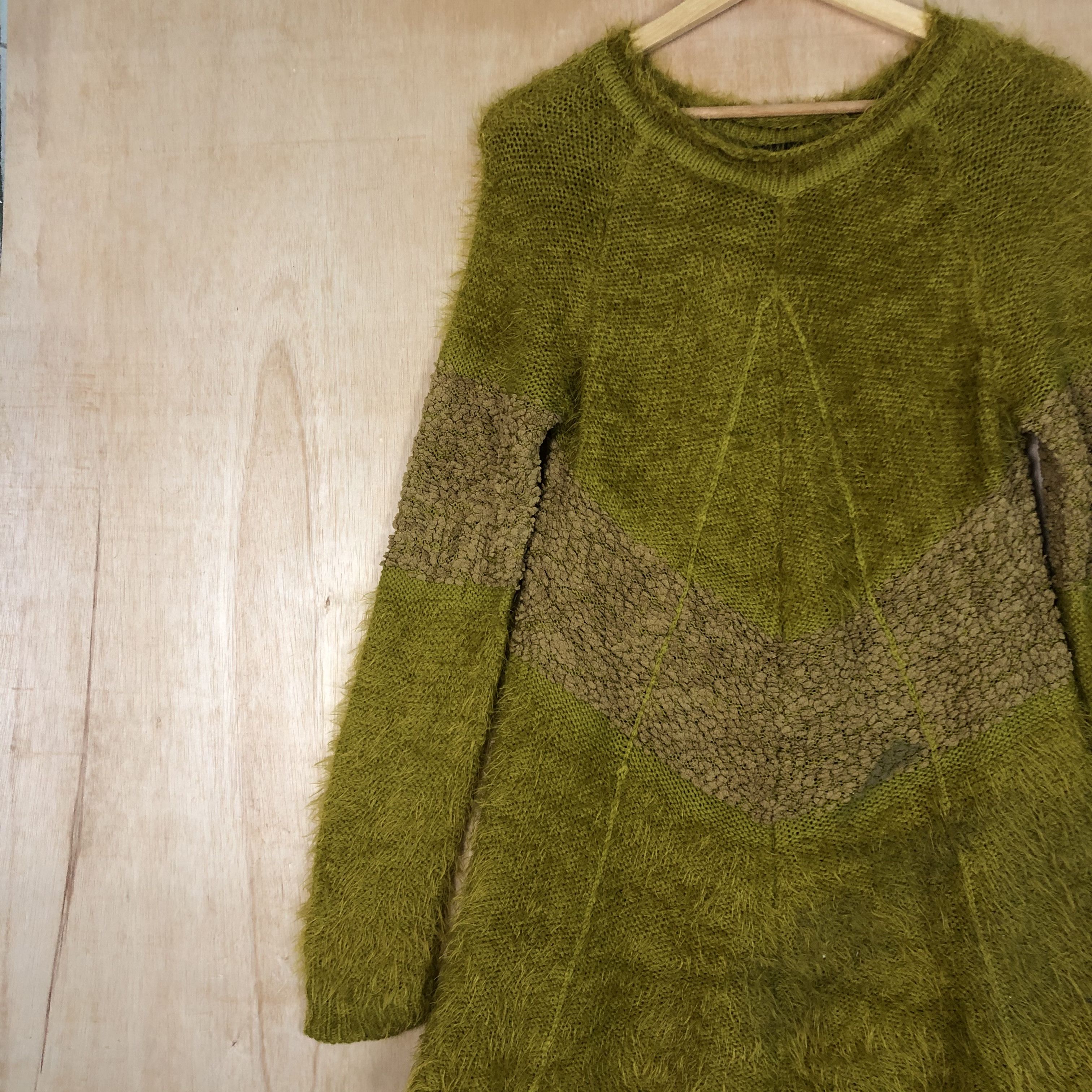 Japanese Brand DLL Koibito Misaki long knitwear shag shaggy fur mohair#c026 Size M / US 6-8 / IT 42-44 - 3 Thumbnail