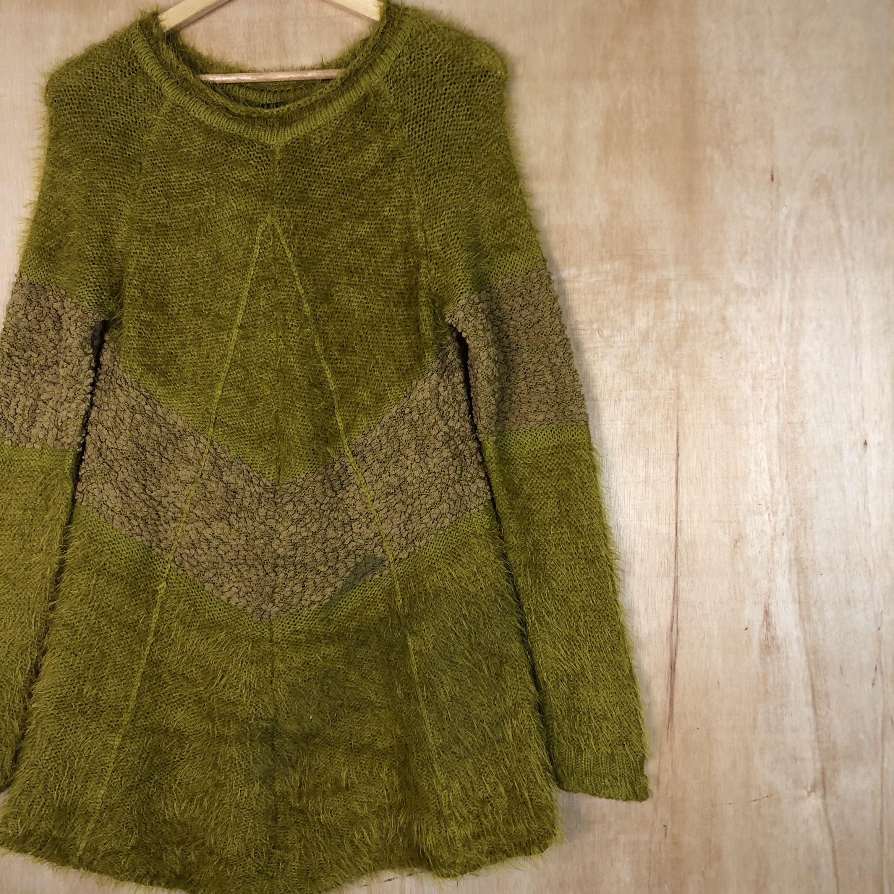 Japanese Brand DLL Koibito Misaki long knitwear shag shaggy fur mohair#c026 Size M / US 6-8 / IT 42-44 - 2 Thumbnail