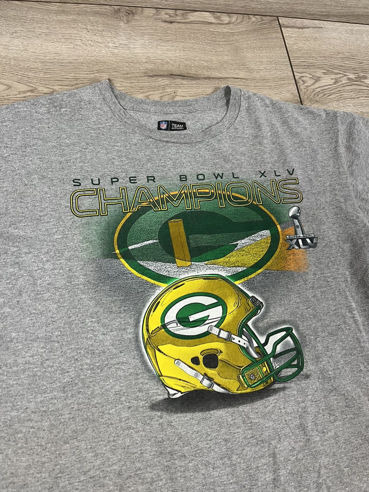 NFL × Vintage Vintage NFL Super Bowl XLV Champions T-Shirt Size US L / EU 52-54 / 3 - 4 Thumbnail
