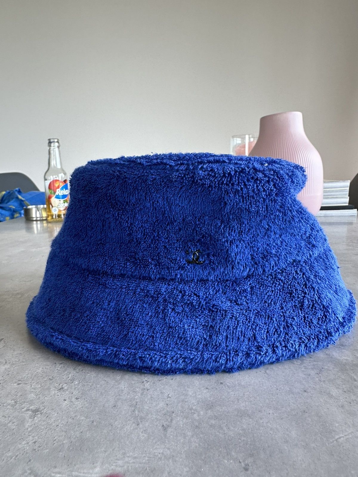 Chanel Terry Small CC Bucket Hat