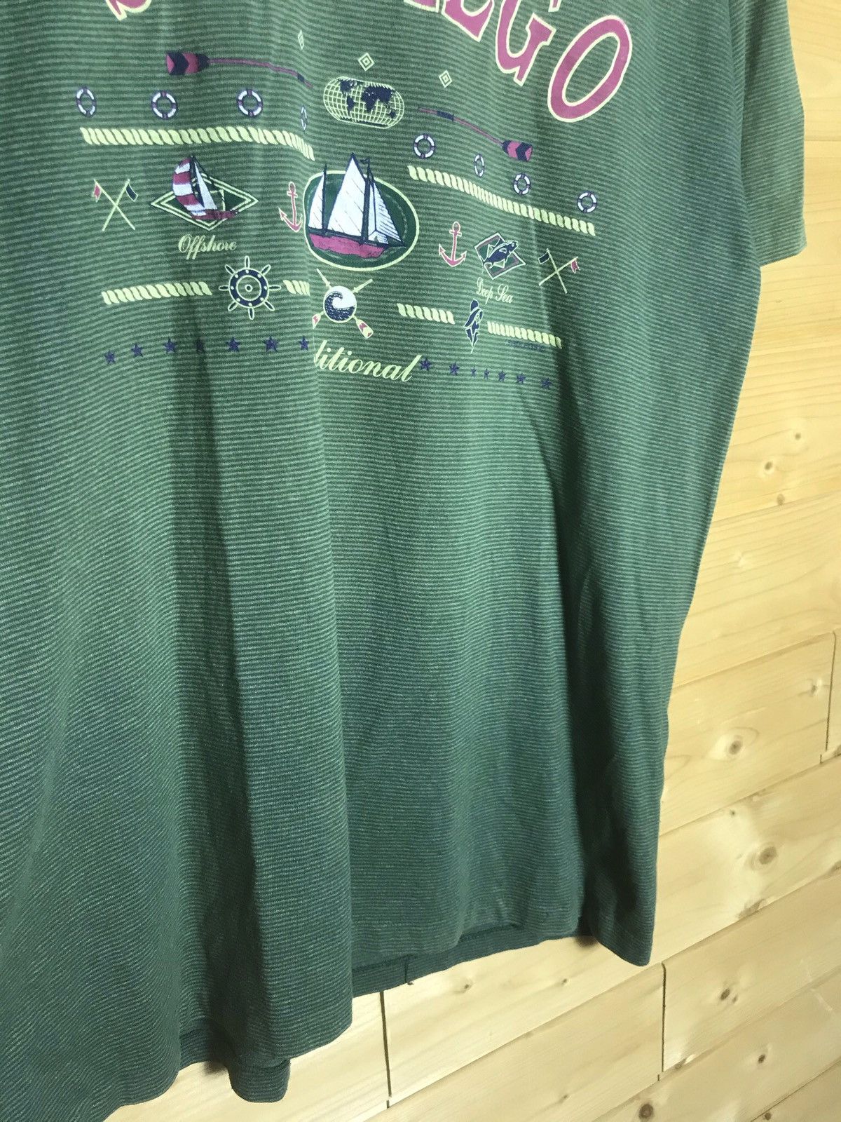 Vintage Vintage San Diego striped single stitch t-shirt Size US L / EU 52-54 / 3 - 7 Thumbnail