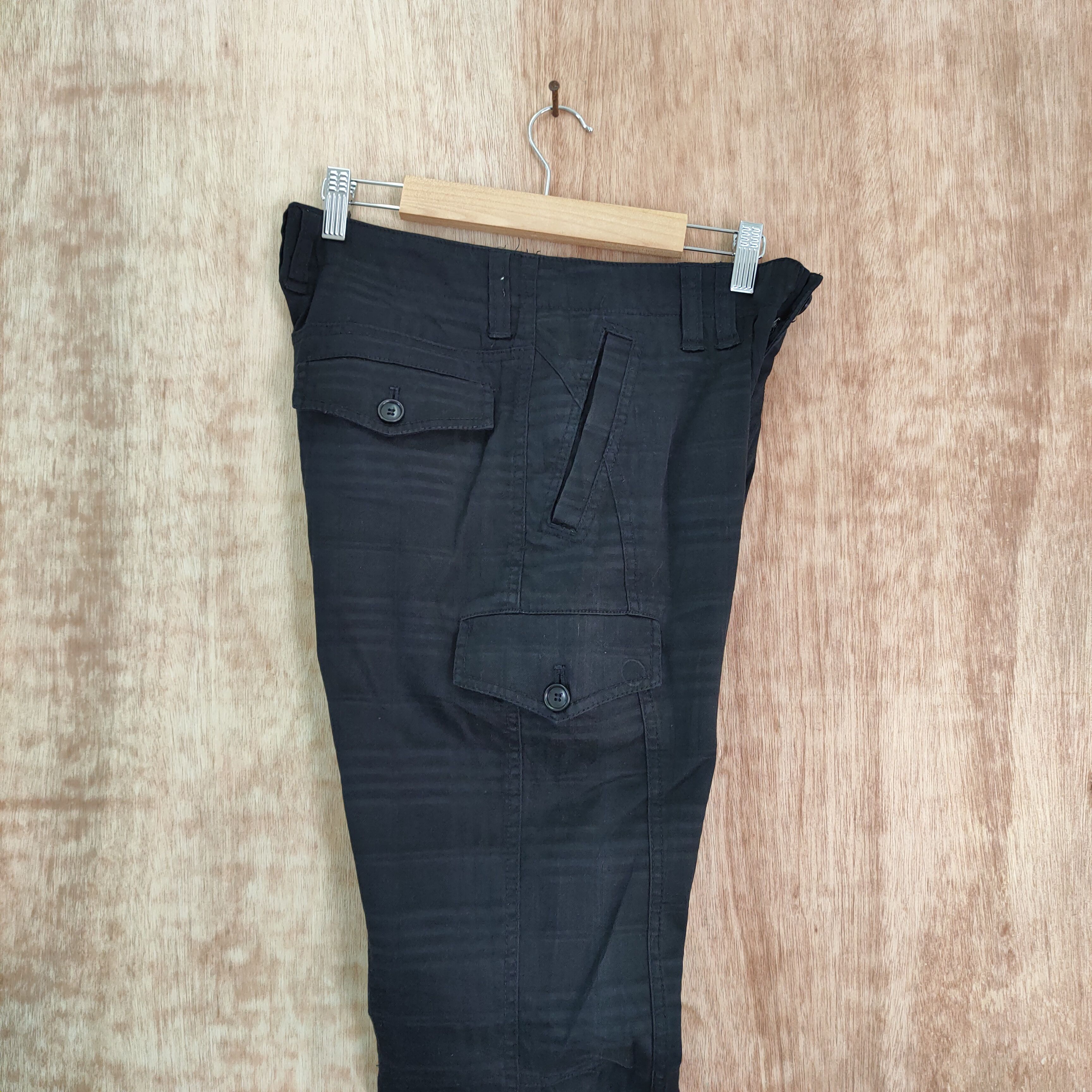semanticdesign VINTAGE SEMANTIC DESIGN BLACK CARGO PANTS Size US 30 / EU 46 - 13 Thumbnail