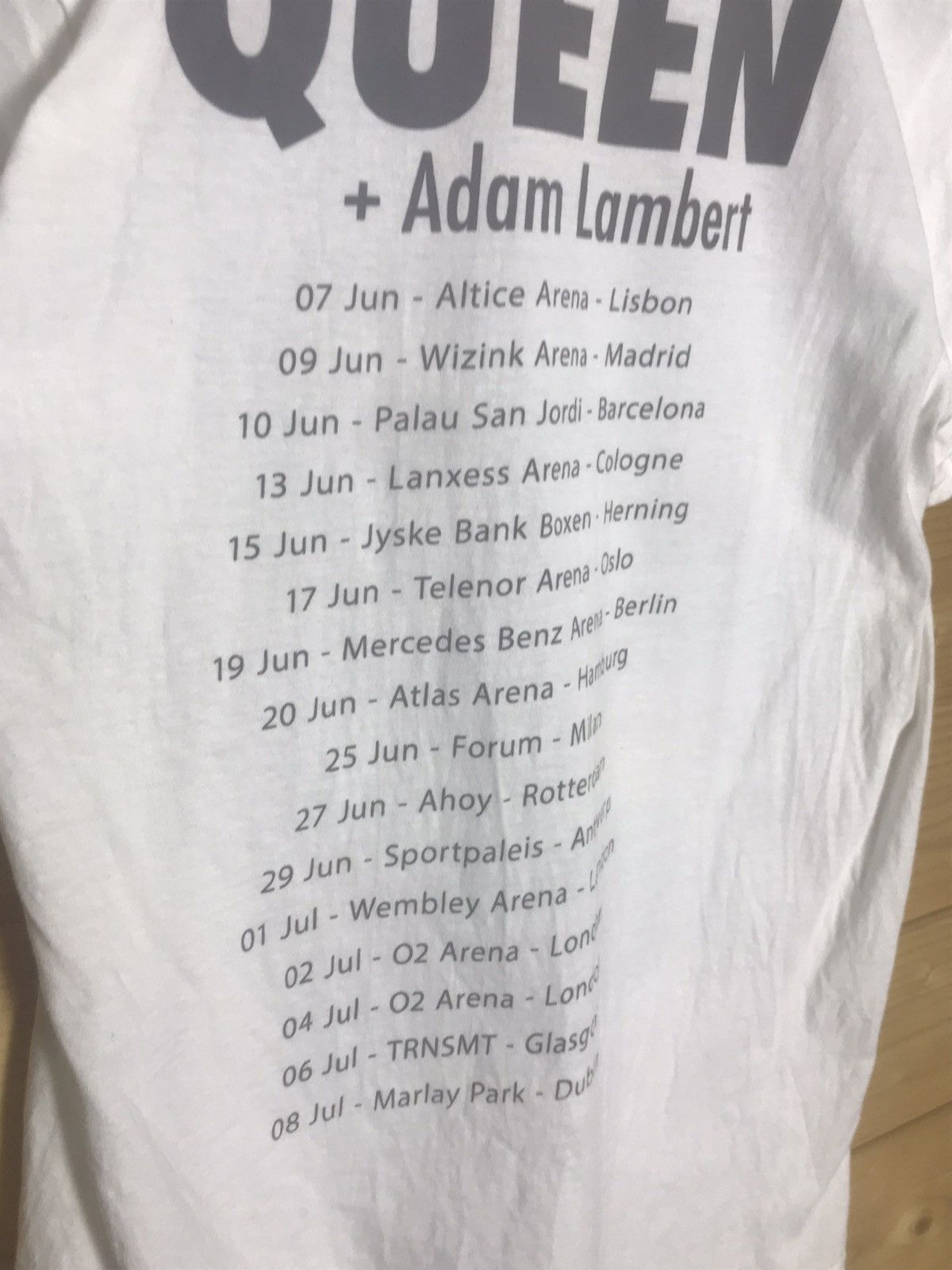 Vintage Queen X Adam Lambert tour t-shirt Size US S / EU 44-46 / 1 - 8 Thumbnail