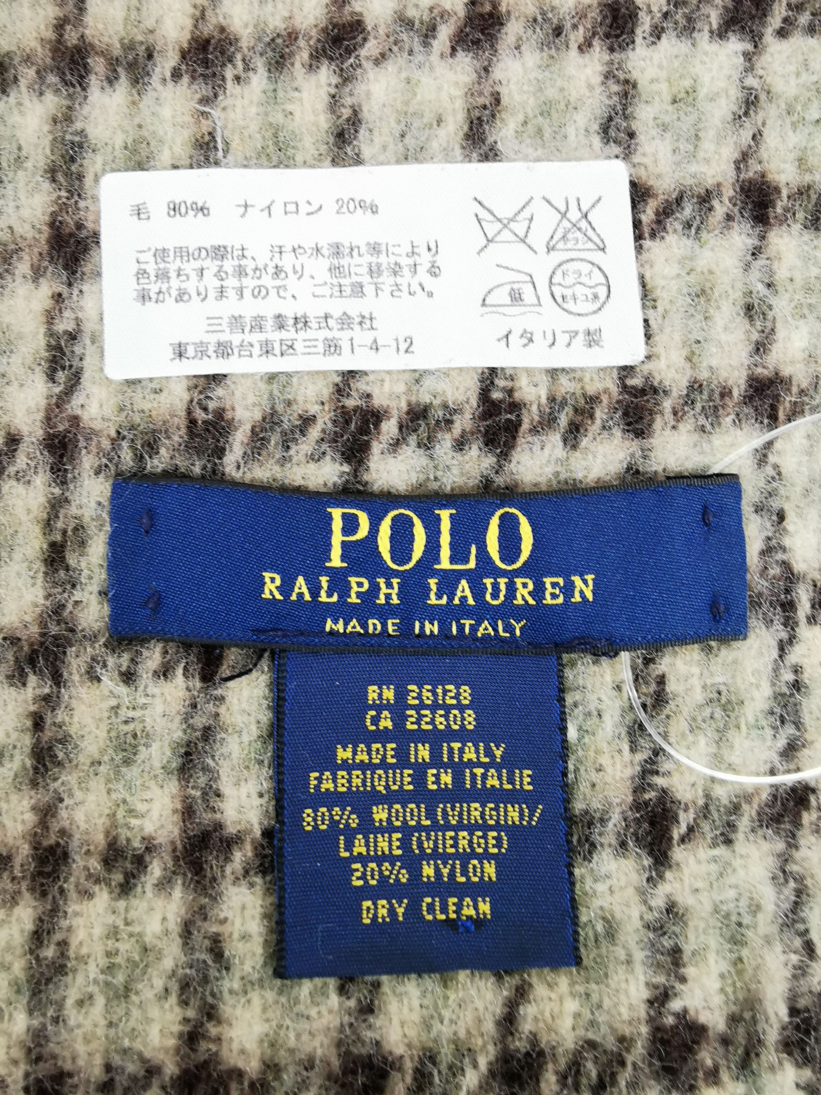 Vintage Polo ralph lauren scarf muffler Size ONE SIZE - 5 Thumbnail