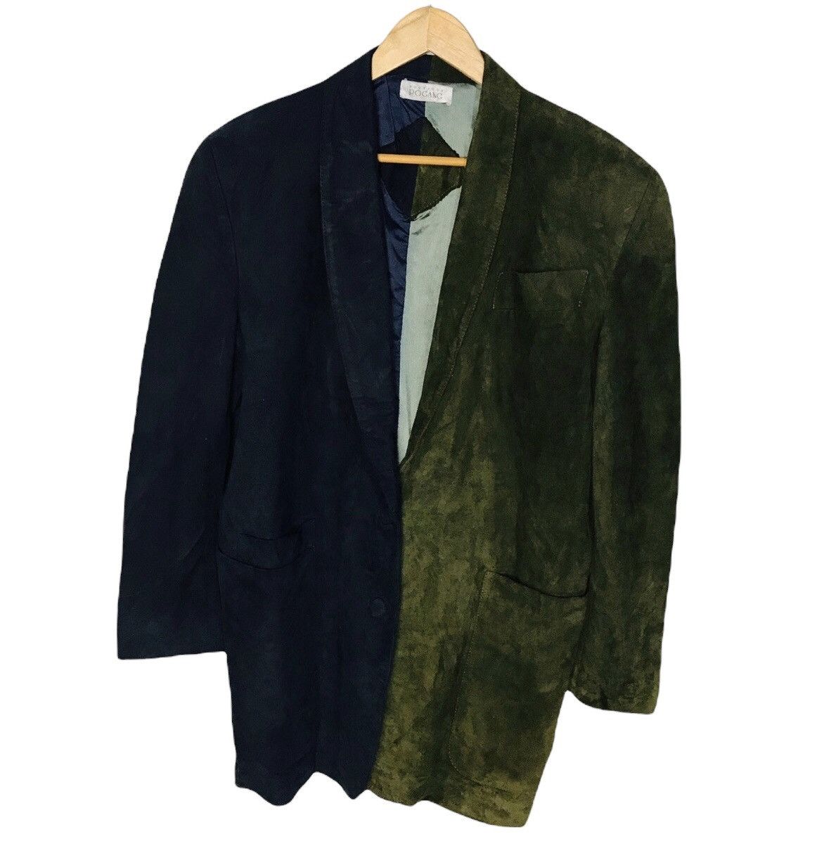 Japanese Brand Pogang boutique suede leather two colors jacket Size US L / EU 52-54 / 3 - 1 Thumbnail