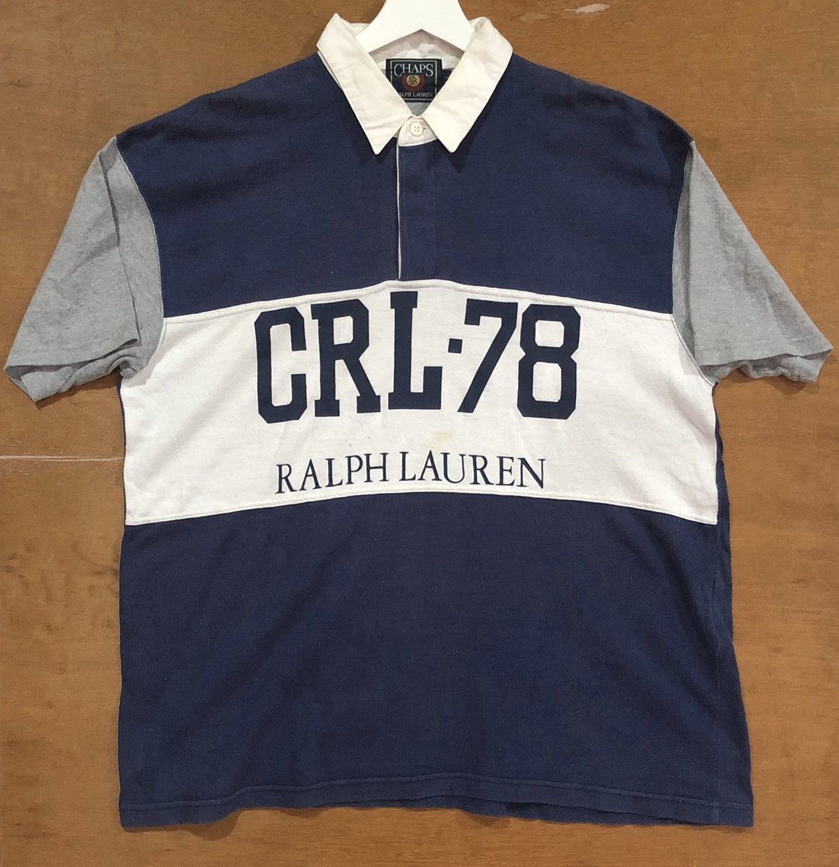 Chaps Ralph Lauren Vintage 90s CHAMPS RALPH LAUREN Print Polo Shirt Size US XL / EU 56 / 4 - 1 Thumbnail