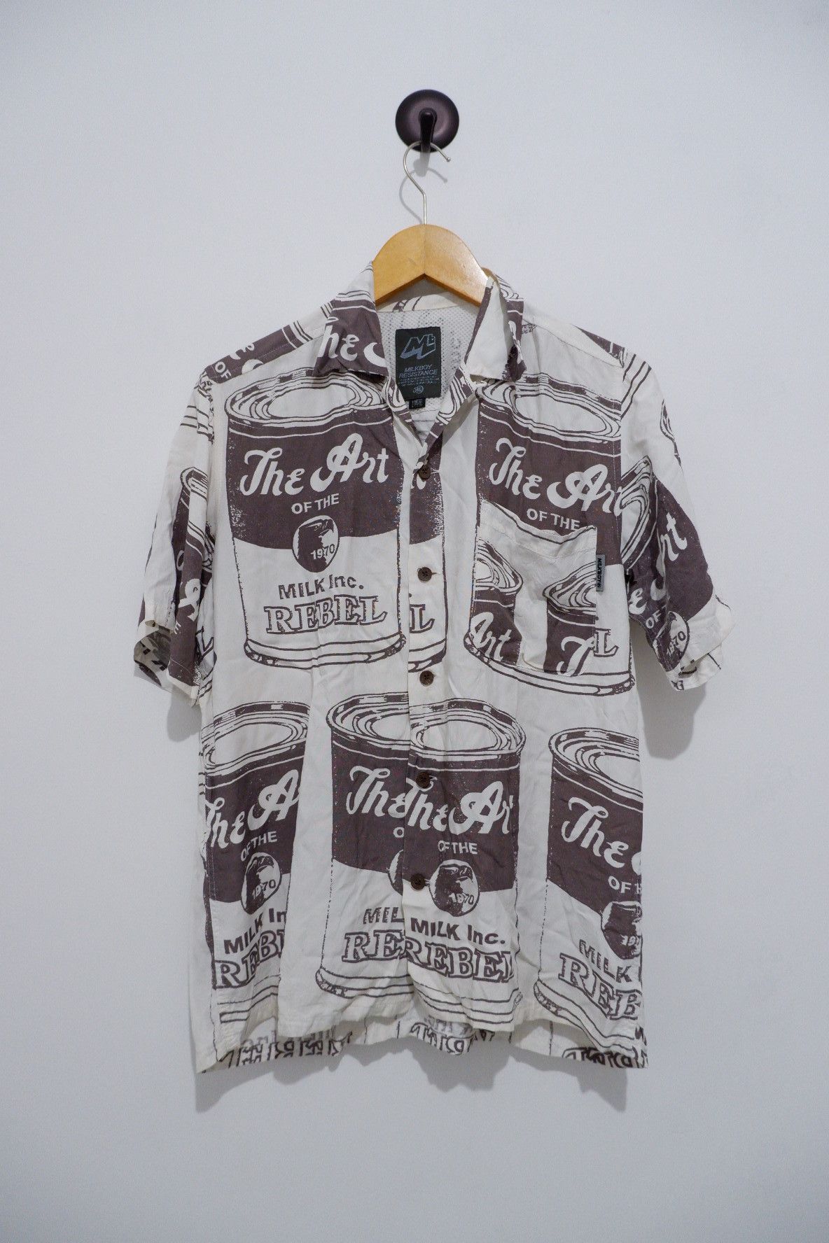 20471120 Milkboy The Art Rebel Hawaiian Rayon Shirt Size US M / EU 48-50 / 2 - 1 Thumbnail