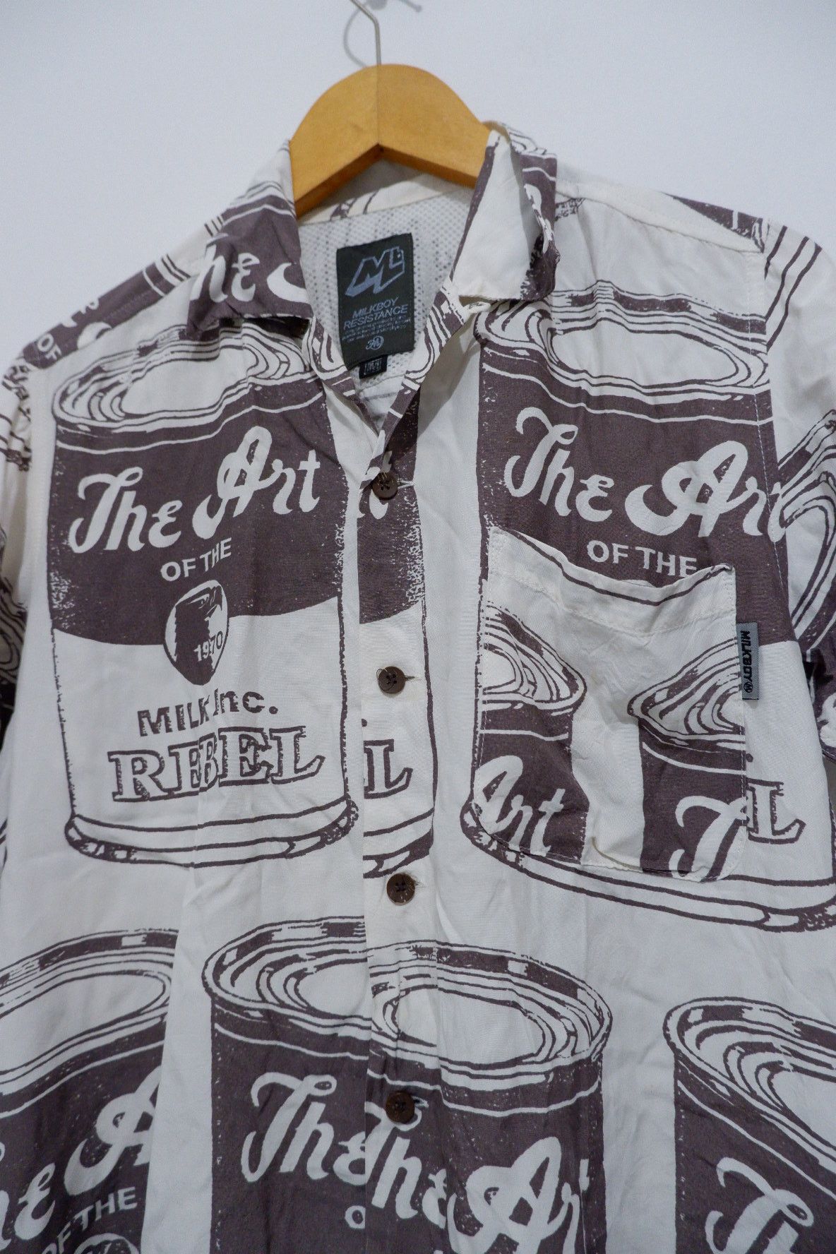 20471120 Milkboy The Art Rebel Hawaiian Rayon Shirt Size US M / EU 48-50 / 2 - 6 Thumbnail