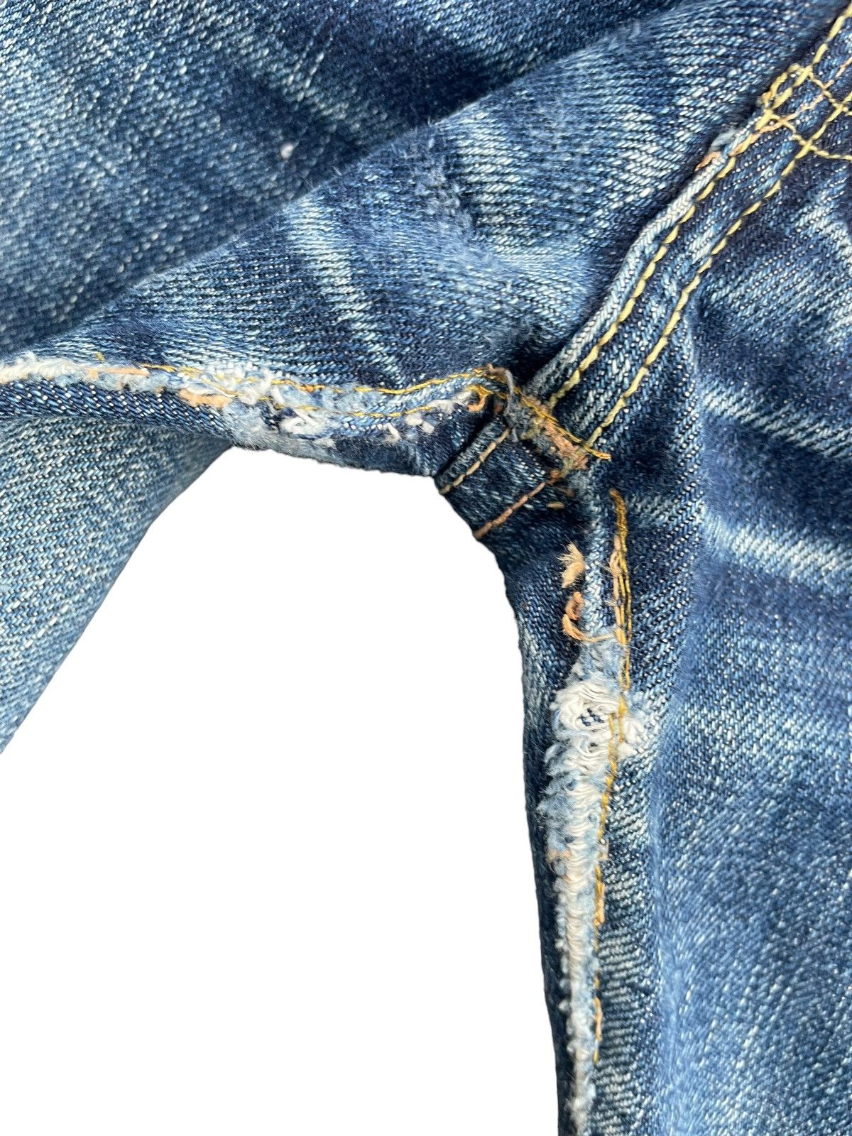 Vintage Full Count Selvedge Distresed Denim