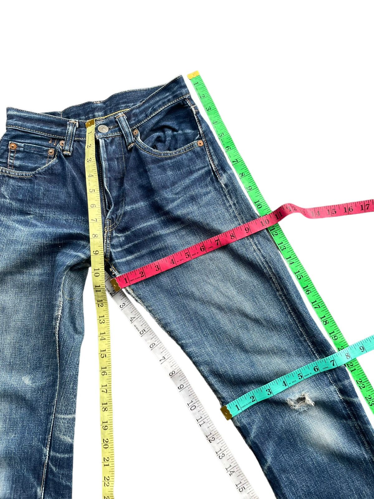 Vintage Full Count Selvedge Distresed Denim