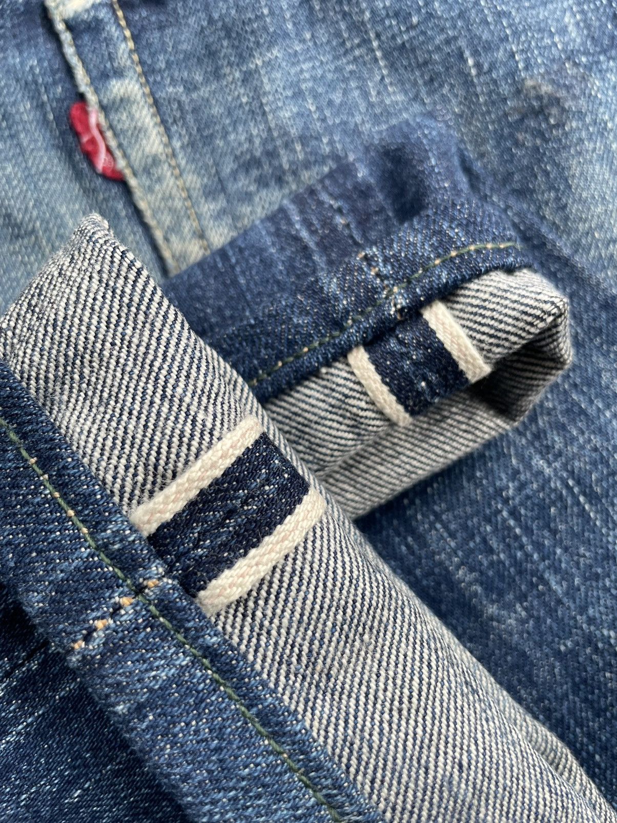 Vintage Full Count Selvedge Distresed Denim
