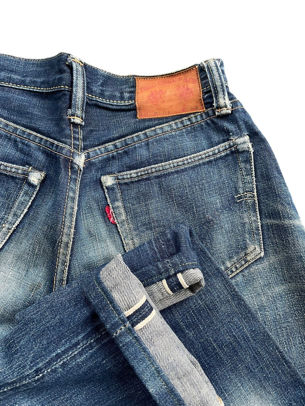 Vintage Full Count Selvedge Distresed Denim