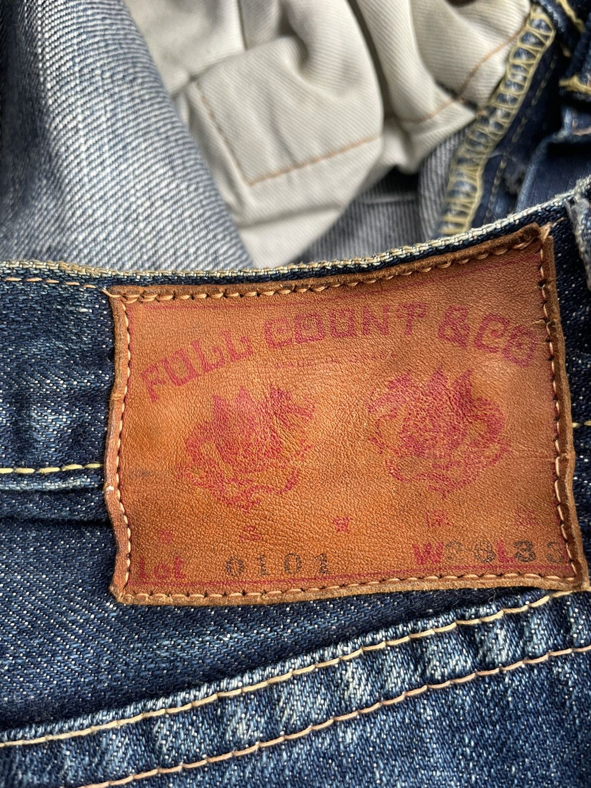 Vintage Full Count Selvedge Distresed Denim