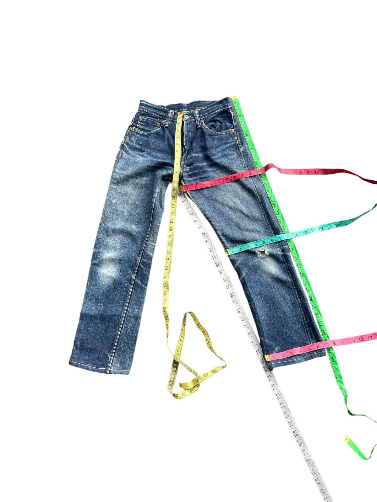 Vintage Full Count Selvedge Distresed Denim