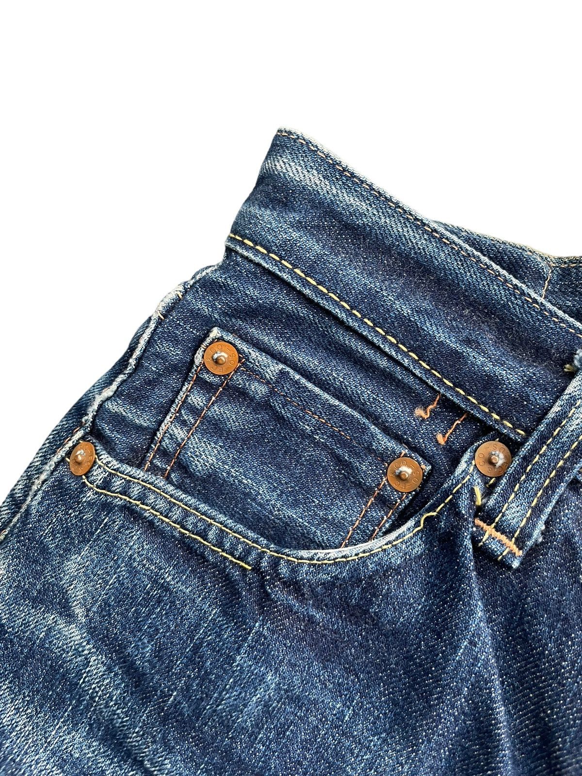 Vintage Full Count Selvedge Distresed Denim