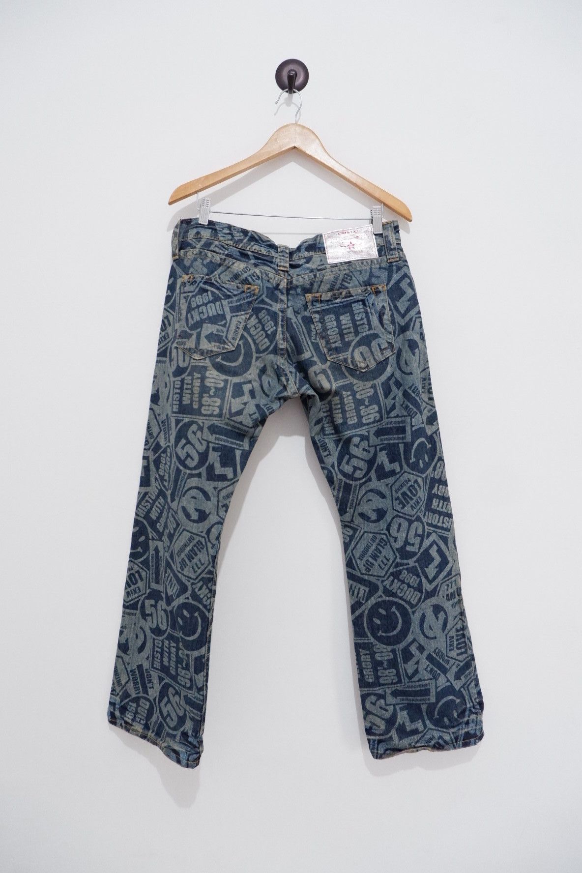 Hysteric Glamour Vintage Co & Lu Printed Smile Jeans Size US 34 / EU 50 - 2 Thumbnail