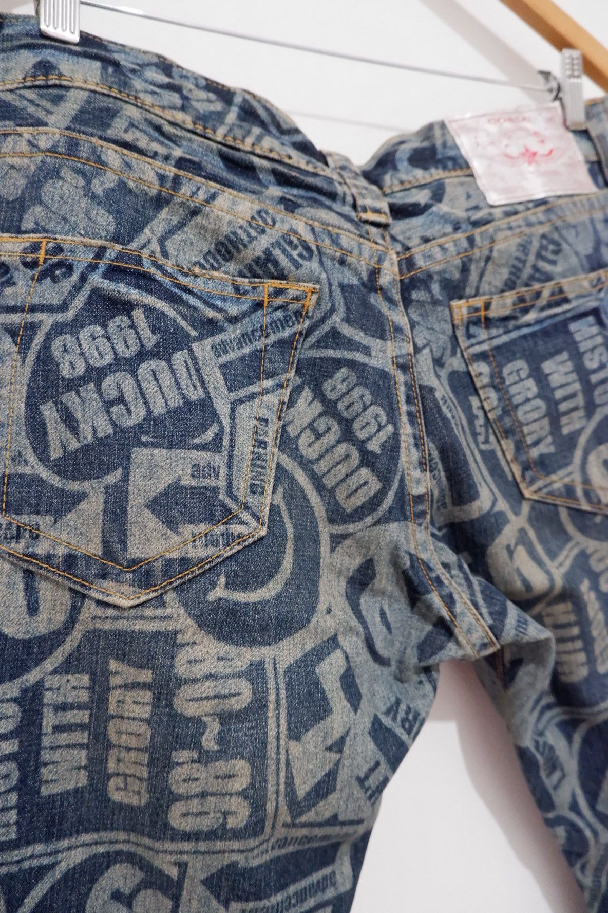 Hysteric Glamour Vintage Co & Lu Printed Smile Jeans Size US 34 / EU 50 - 5 Thumbnail