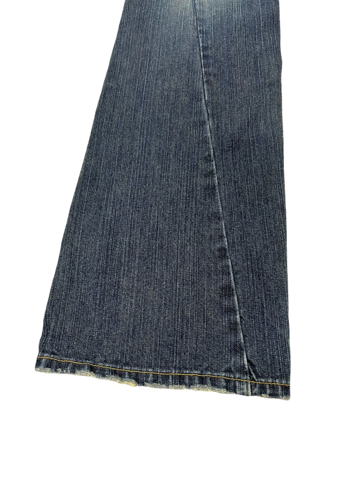Japanese Brand Flare Jeans Lee Whiskered Boot Cut Denim 7🟦 Size US 31 - 8 Thumbnail