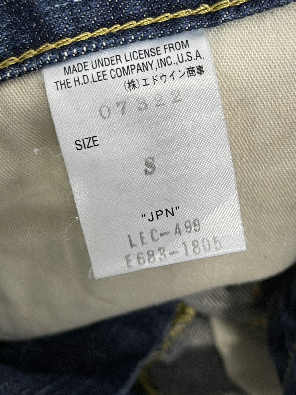 Japanese Brand Flare Jeans Lee Whiskered Boot Cut Denim 7🟦 Size US 31 - 14 Thumbnail