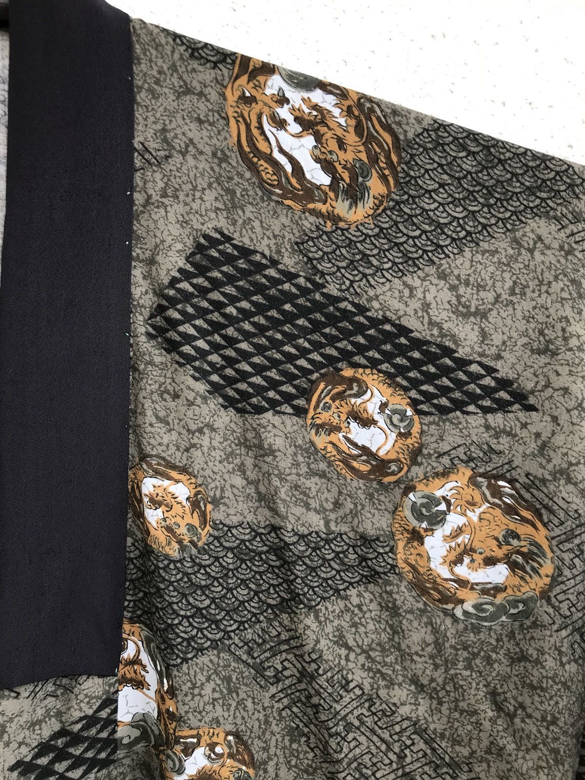 Japanese Brand Vintage Handmade Kimono Noragi Fighting Dragon Size US L / EU 52-54 / 3 - 8 Thumbnail