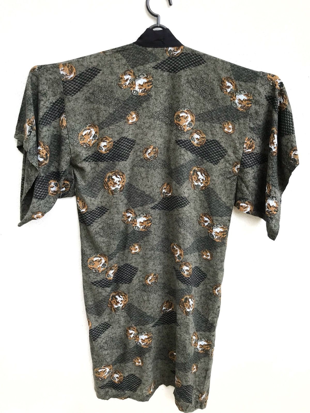 Japanese Brand Vintage Handmade Kimono Noragi Fighting Dragon Size US L / EU 52-54 / 3 - 1 Thumbnail