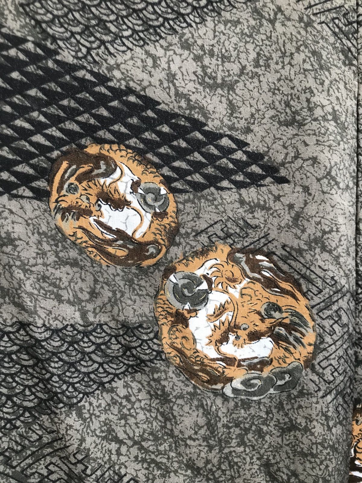 Japanese Brand Vintage Handmade Kimono Noragi Fighting Dragon Size US L / EU 52-54 / 3 - 10 Thumbnail