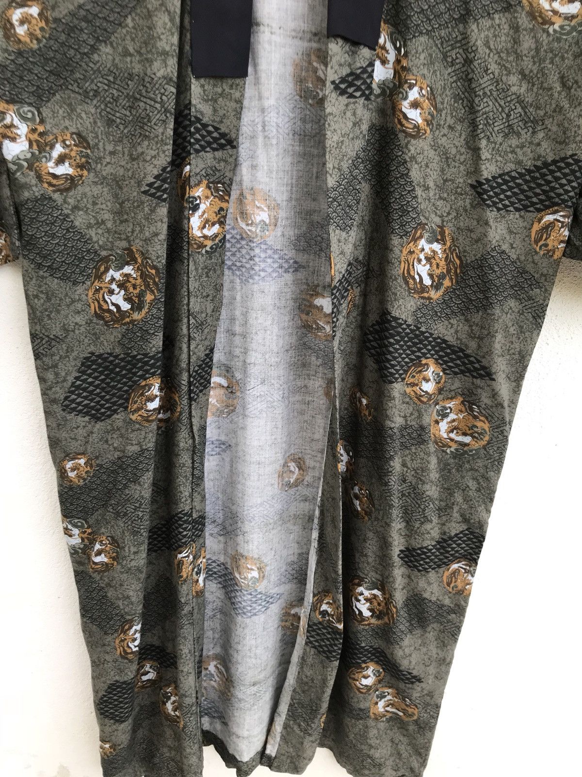 Japanese Brand Vintage Handmade Kimono Noragi Fighting Dragon Size US L / EU 52-54 / 3 - 5 Thumbnail