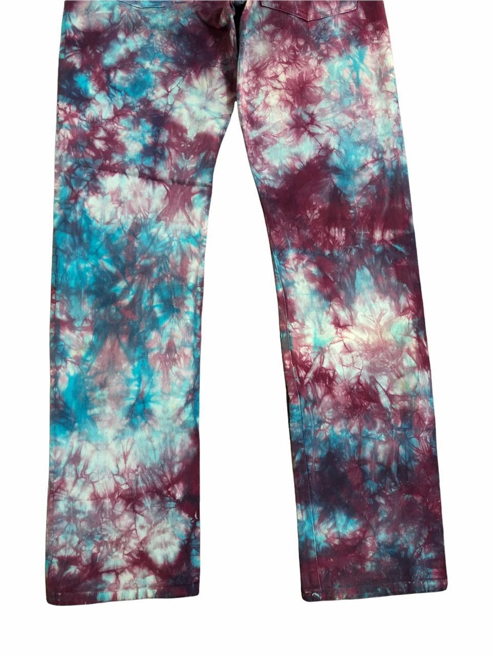 Japanese Brand Acoustic Japan Bleach Tie Dye Marble Design Jeans Size US 26 / EU 42 - 6 Thumbnail
