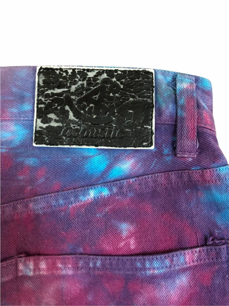 Japanese Brand Acoustic Japan Bleach Tie Dye Marble Design Jeans Size US 26 / EU 42 - 7 Thumbnail