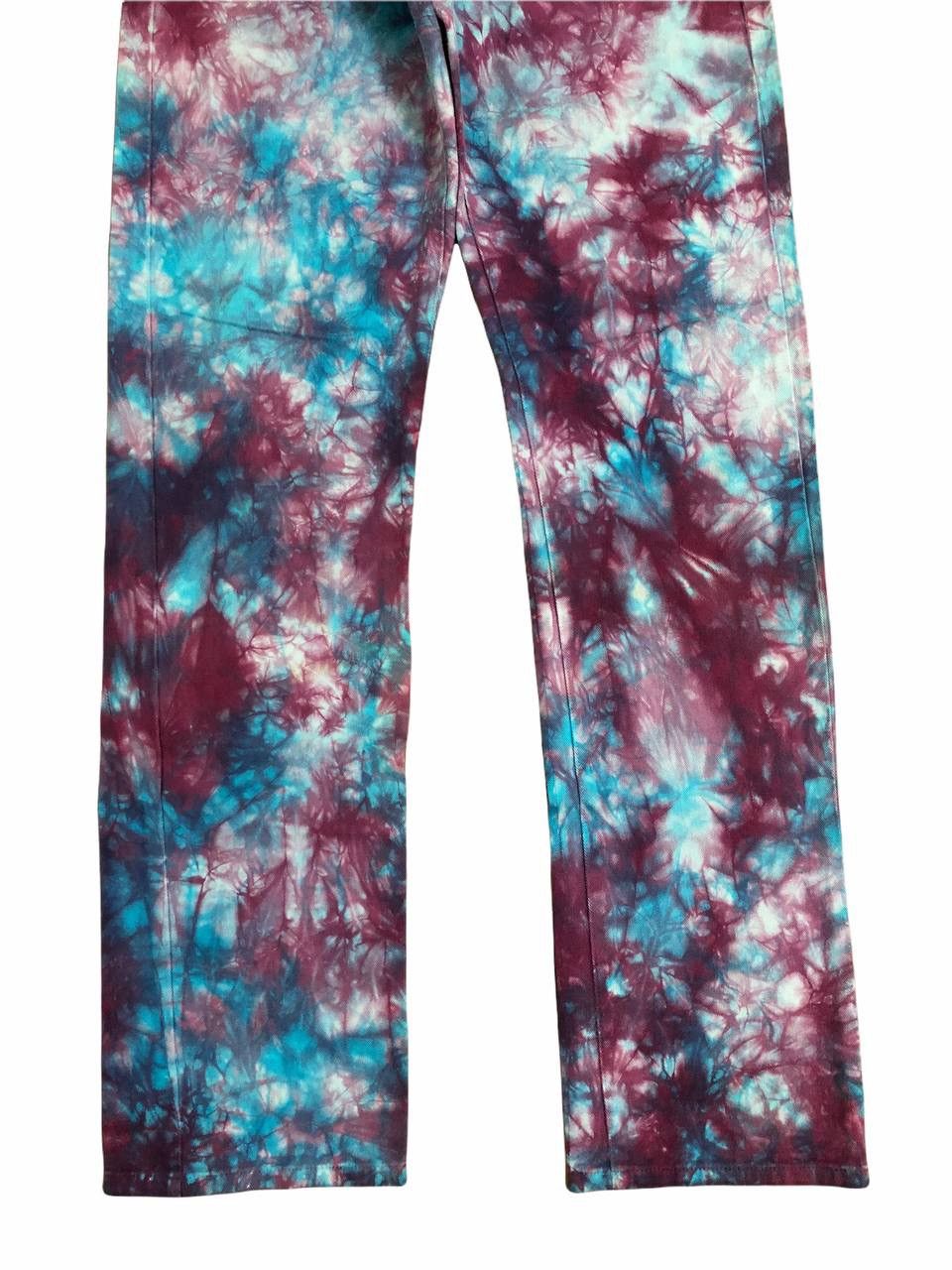 Japanese Brand Acoustic Japan Bleach Tie Dye Marble Design Jeans Size US 26 / EU 42 - 5 Thumbnail