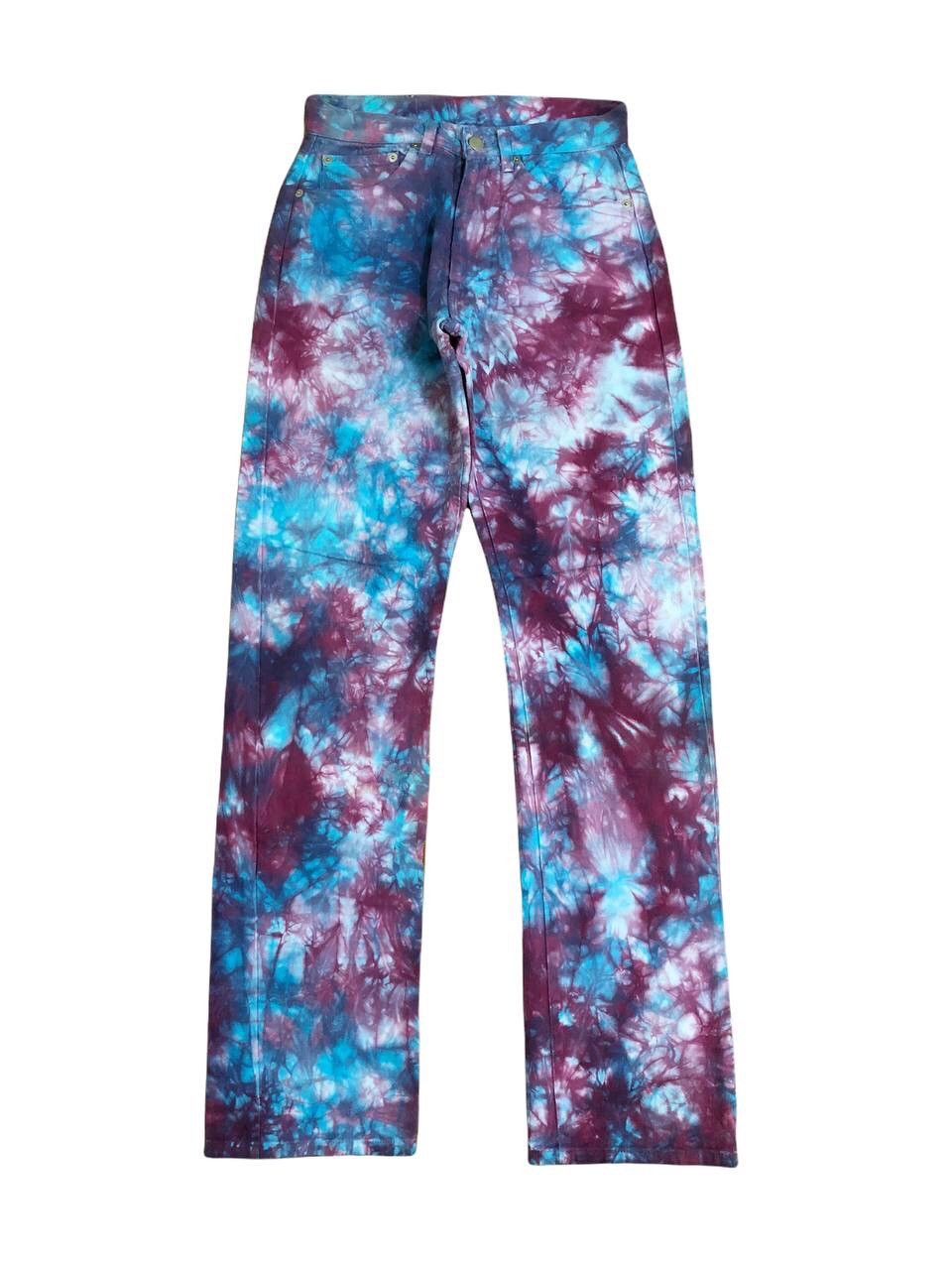Japanese Brand Acoustic Japan Bleach Tie Dye Marble Design Jeans Size US 26 / EU 42 - 1 Thumbnail