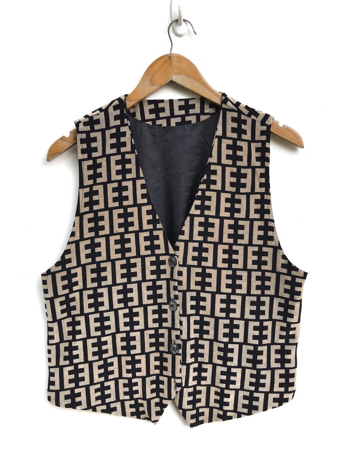 Japanese Brand Japanese Streetwear Vest Inspired By Fendi Design Vest Size US S / EU 44-46 / 1 - 1 Thumbnail