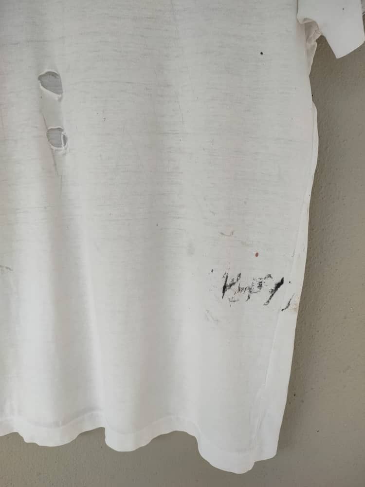 Adidas THRASHED Vtg Adidas Triple Double Distressed T Size US M / EU 48-50 / 2 - 9 Thumbnail