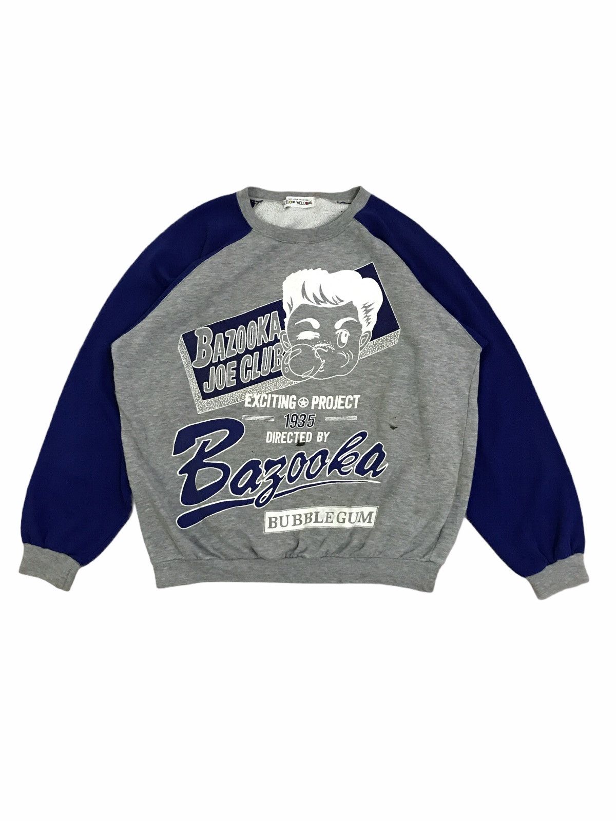 Vintage Vintage Japan Hellow Welcome Bazooka Joe Club Sweatshirt Size US M / EU 48-50 / 2 - 1 Thumbnail