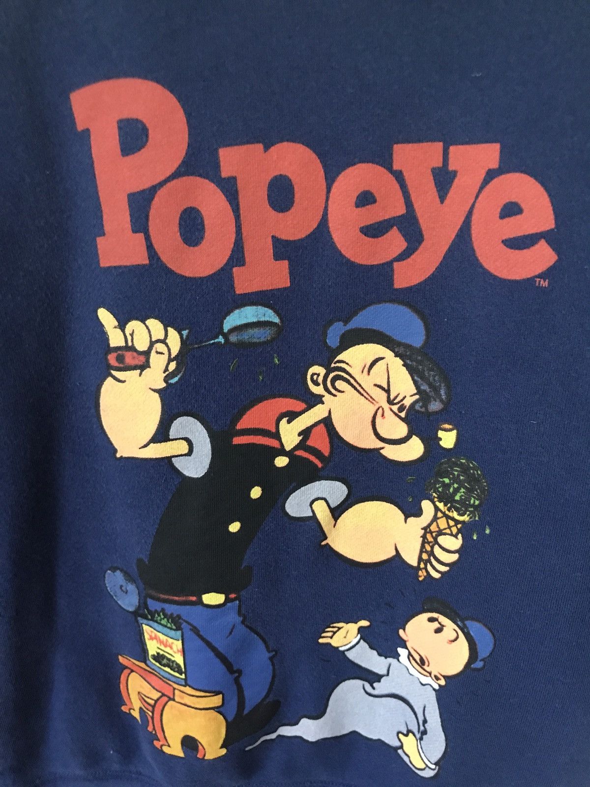 Cartoon Network × Japanese Brand × Uniqlo UT x Popeye The Sailorman Sweatshirt Size US S / EU 44-46 / 1 - 1 Thumbnail