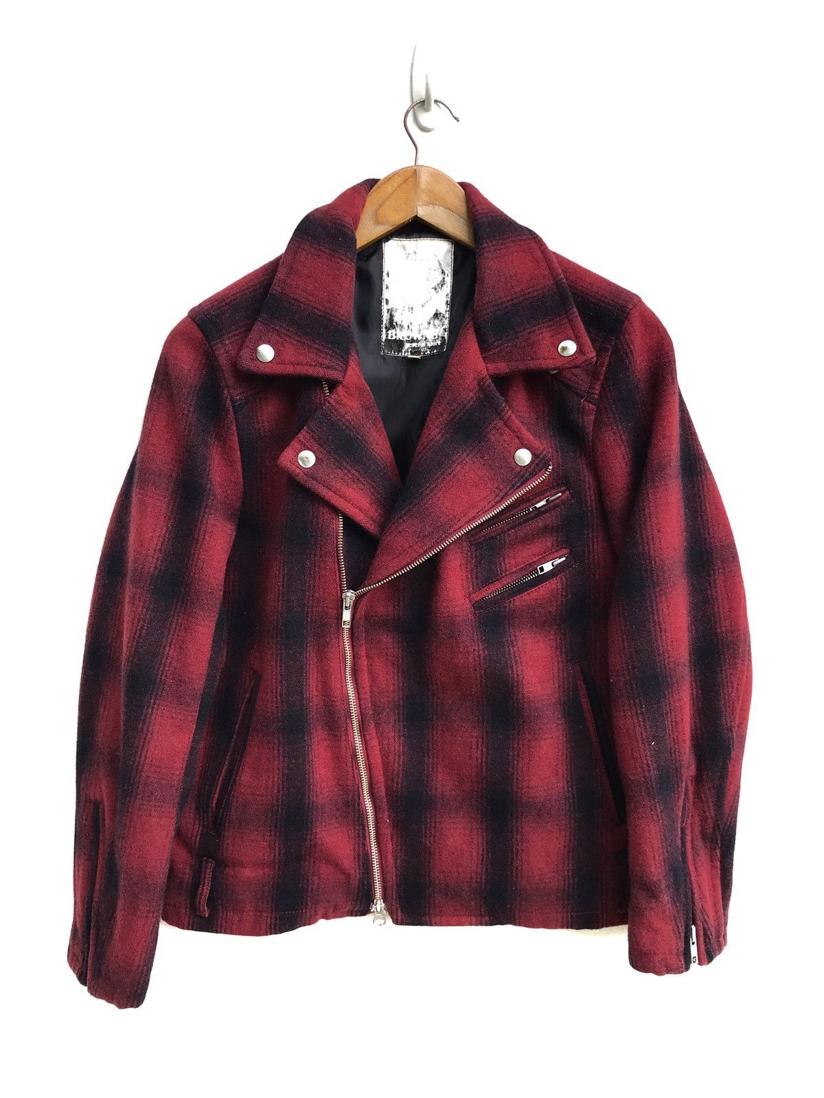 image of Mohawk General Store Brown General Store Wool Double Collar in Checkered (Size Medium)