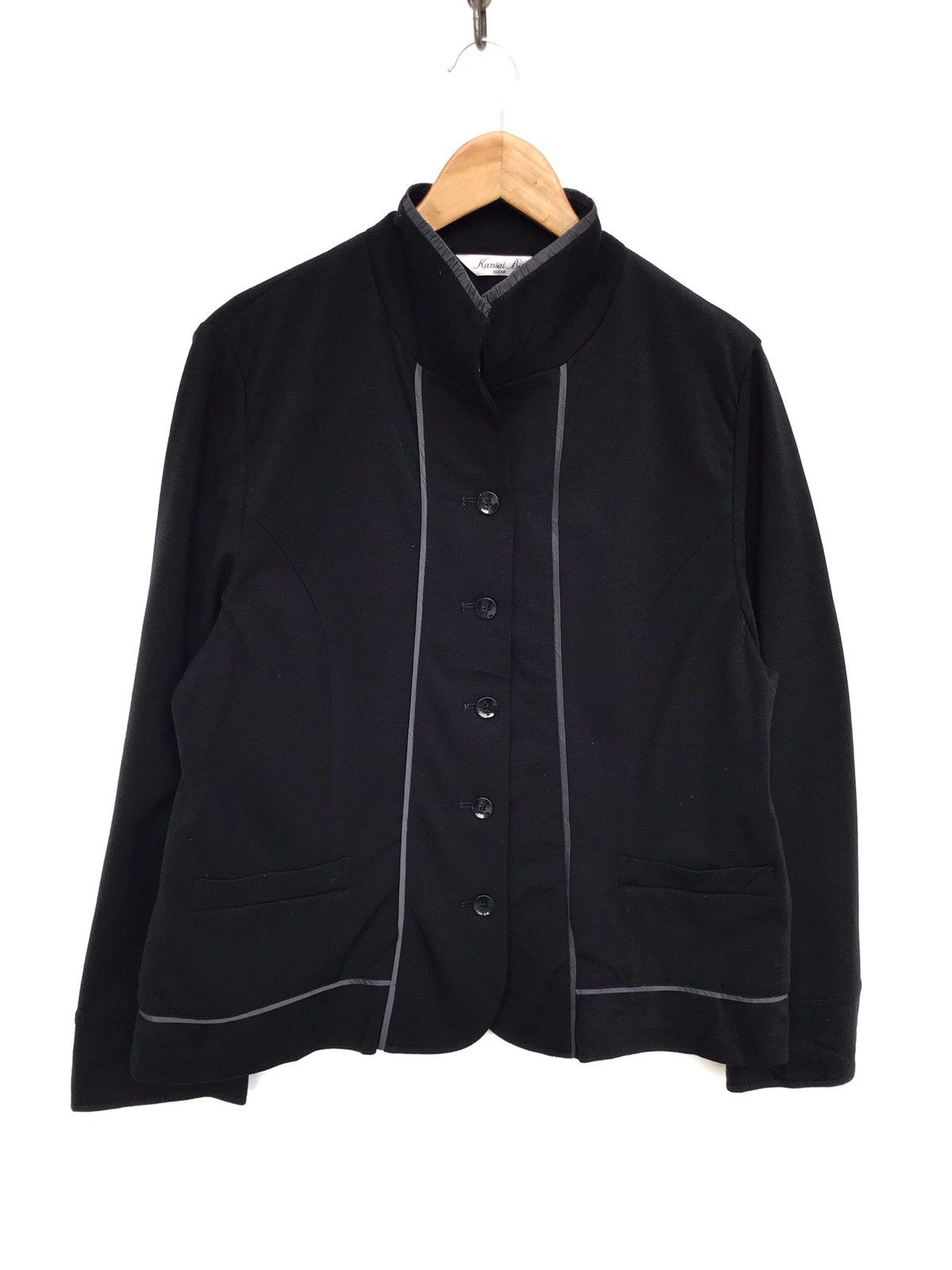 Kansai Yamamoto Vintage Kansai Bis Light Black Avantgardism Jacket Size US S / EU 44-46 / 1 - 1 Thumbnail